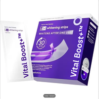 Vital Boost+™ V34 Purple Whitening Strips, Instant Color Correcting Teeth Brightening